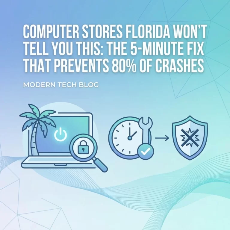 Read more about the article Computer Stores Florida Won't Tell You This: The 5-Minute Fix That Prevents 80% of Crashes