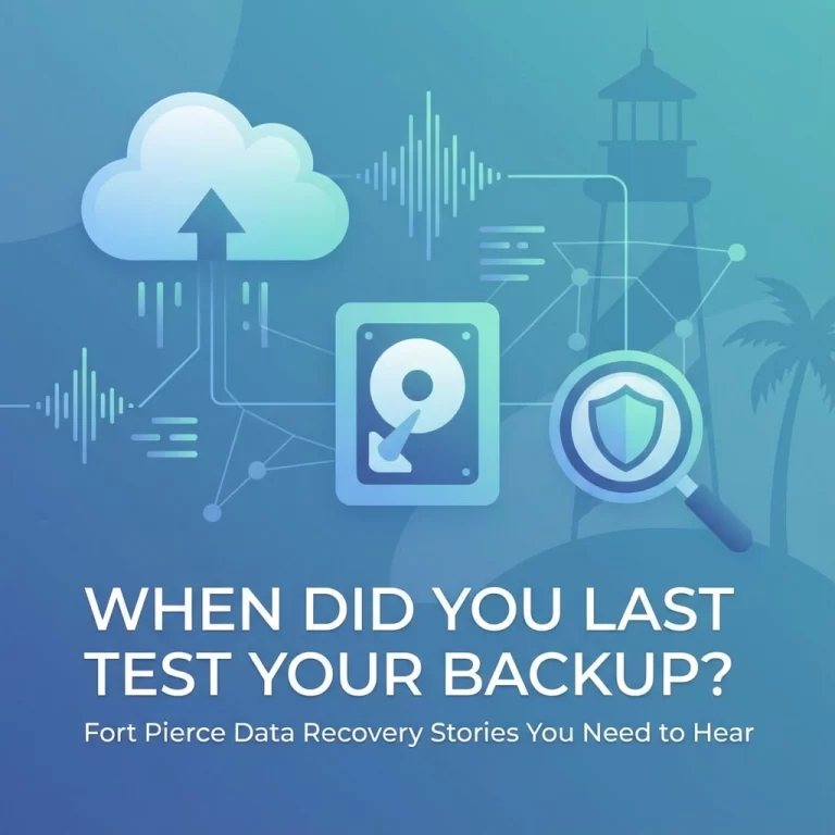Read more about the article When Did You Last Test Your Backup? Fort Pierce Data Recovery Stories You Need to Hear