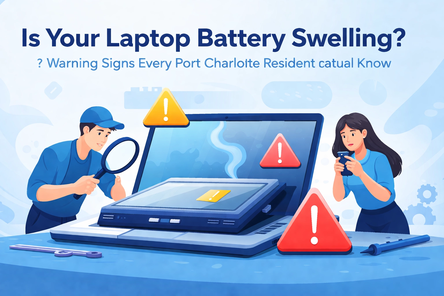 Read more about the article Is Your Laptop Battery Swelling? Warning Signs Every Port Charlotte Resident Should Know