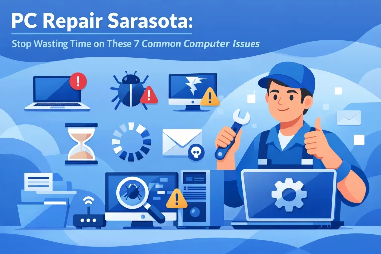 Read more about the article PC Repair Sarasota: Stop Wasting Time on These 7 Common Computer Issues