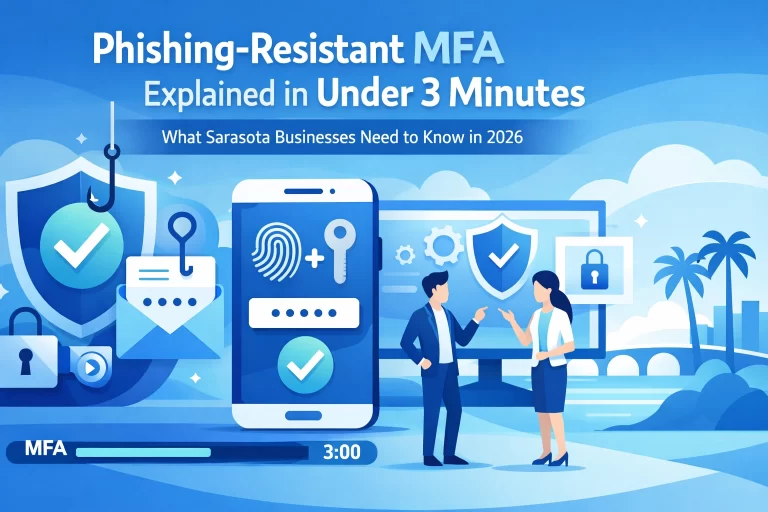 Read more about the article Phishing-Resistant MFA Explained in Under 3 Minutes: What Sarasota Businesses Need to Know in 2026