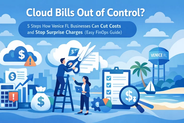 Read more about the article Cloud Bills Out of Control? 5 Steps How Venice FL Businesses Can Cut Costs and Stop Surprise Charges (Easy FinOps Guide)
