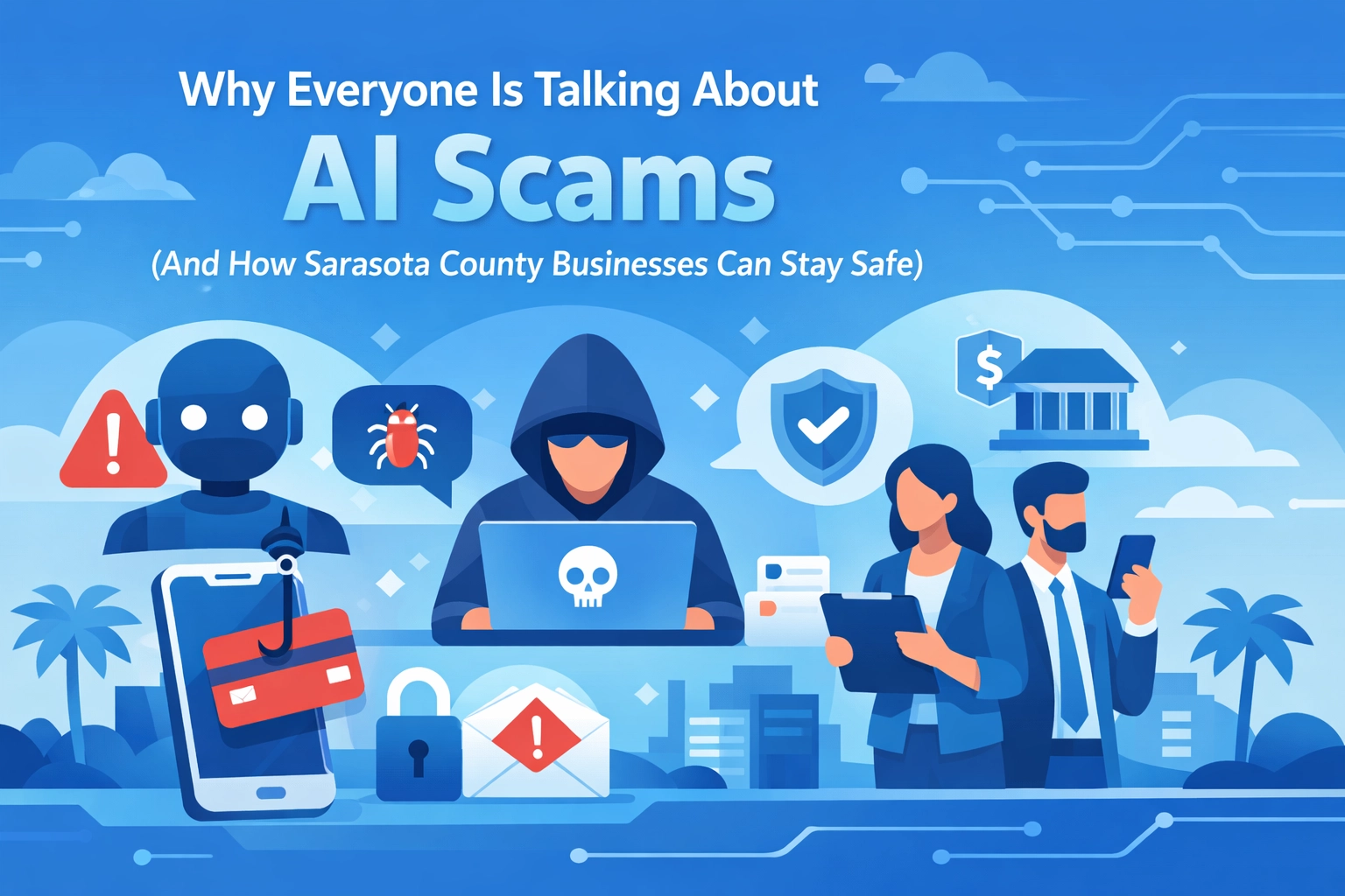 Read more about the article Why Everyone Is Talking About AI Scams (And How Sarasota County Businesses Can Stay Safe)