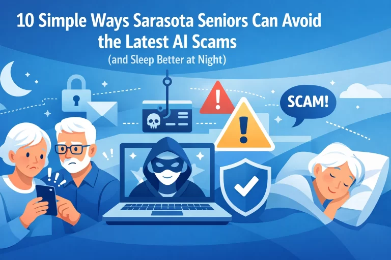 Read more about the article 10 Simple Ways Sarasota Seniors Can Avoid the Latest AI Scams (and Sleep Better at Night)